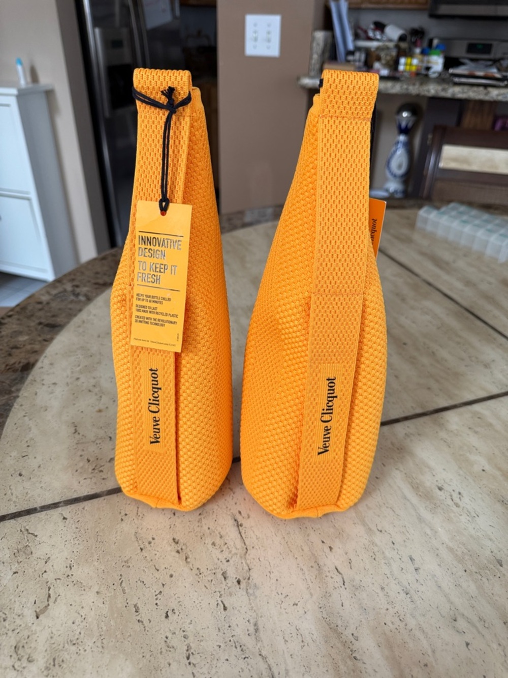 Veuve Clicquot Orange Insulated Bottle Sleeve – Set of 2